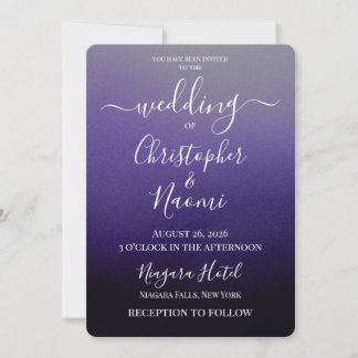 Create Your Own Shaded Ombre Wedding Invitation