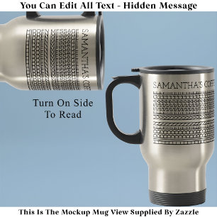 Create Your Own Short Hidden Message 148BS Novelty Travel Mug