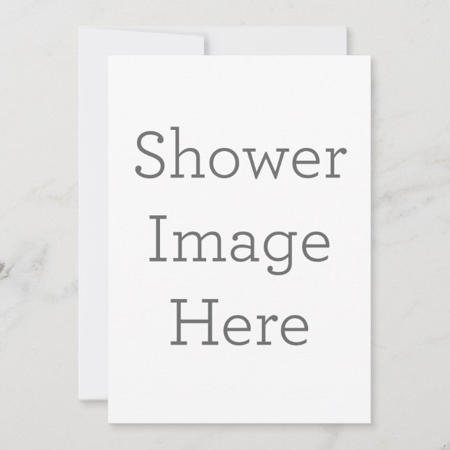 Flat Invitation, Size: 12.7 cm x 17.8 cm, Paper: Signature Matte, Envelopes: White (Front)