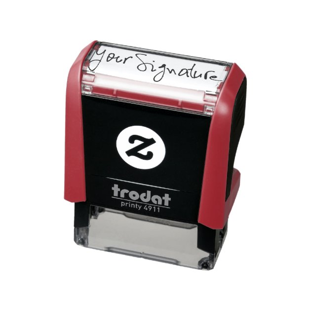 Create Your Own Signature Self inking Stamp Zazzle