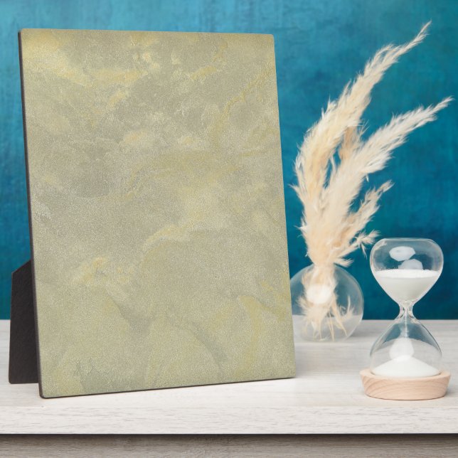 Create Your Own Silver And Gold Metallic Plaster Plaque (Side)