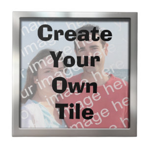 Create Your Own Silver Border Tile