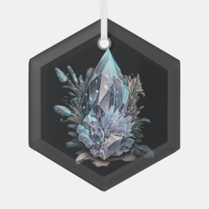 Create Your Own Silver Crystals Glass Tree Decoration