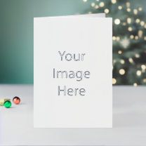 Create Your Own Silver Foil Folded Holiday Card