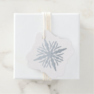 Create Your Own Silver Foil Icicle Snowflake Favour Tags