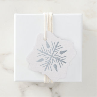 Create Your Own Silver Foil Snowflake Favour Tags