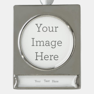 Create Your Own Silver Plated Banner Ornament