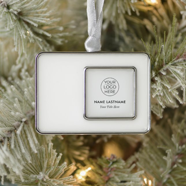 Create Your Own Silver Plated Framed Ornament (Tree)