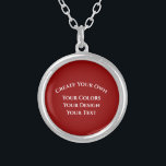 Create Your Own Silver Plated Necklace<br><div class="desc">Create your own custom party and event supplies,  decorations and favours,  personalised gifts,  promotional merch and more! Visit Circus Vintage on Zazzle to view our entire collection.</div>