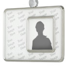 Create Your Own Silver Tone Vertical Ornament