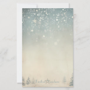 Create Your Own Silvery Celestial Winter Yule Stationery