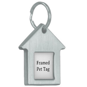Create Your Own Simple 1.125" l x 1.125" w House Pet ID Tag