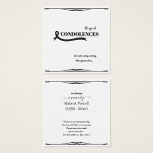 Create Your Own Simple 2.5" x 2.5" Sympathy Card
