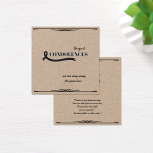 Create Your Own Simple 2.5" x 2.5" Sympathy Card