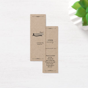Create Your Own Simple 3.0" x 1.0" Sympathy Card