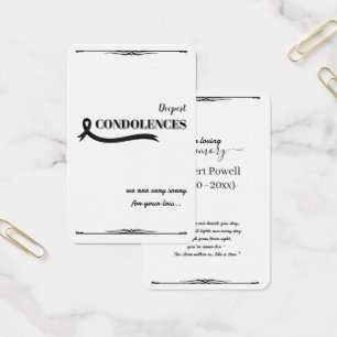 Create Your Own Simple 3.346" x 2.16 Sympathy Card