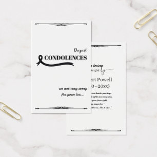 Create Your Own Simple 3.346" x 2.16 Sympathy Card