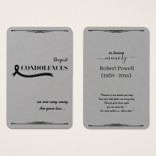Create Your Own Simple 3.346" x 2.16 Sympathy Card