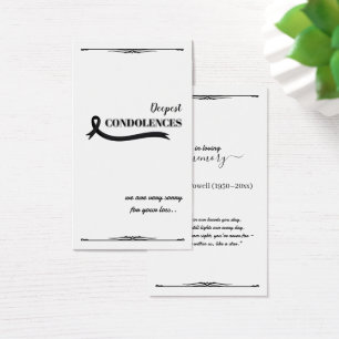 Create Your Own Simple 3.5" x 2.0" Sympathy Card