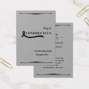 Create Your Own Simple 3.5" x 2.5" Sympathy Card