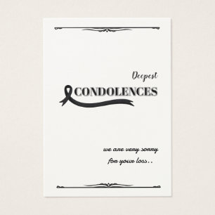 Create Your Own Simple 3.5" x 2.5" Sympathy Card