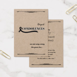 Create Your Own Simple 3.5" x 2.5" Sympathy Card