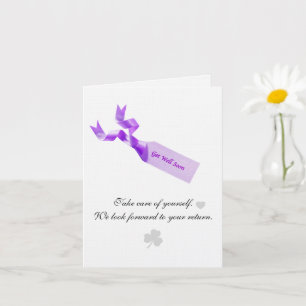 Create your own simple 4" x 5.6" Get Well Card