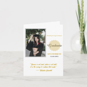 Create your own simple 4" x 5.6" Graduation Photo Card