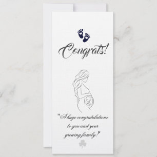 Create your own simple 4x9.25Baby &Pregnancy Cards