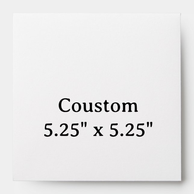 create your own simple 5.25" x 5.25" Envelope (Front)
