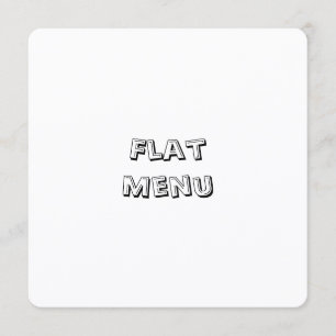 Create Your Own Simple 5.25" x 5.25" Rounded Flat Menu