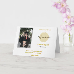 Create your own simple 5" x 7" Graduation Photo Card