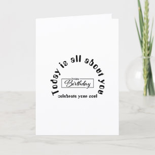Create Your Own Simple 5" x 7"Happy Birthday Thank You Card