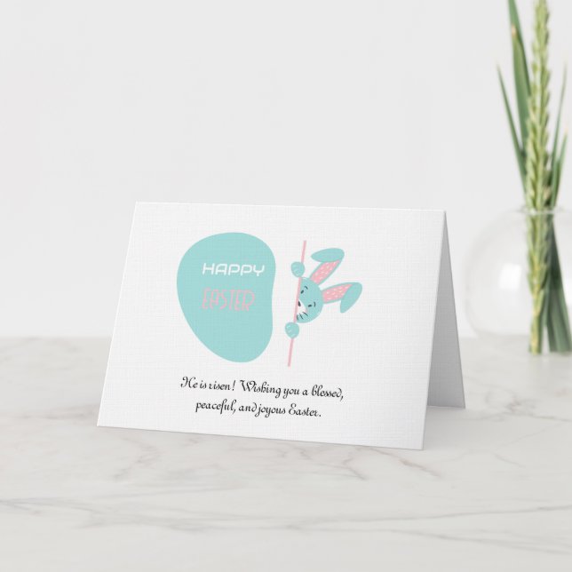 Create Your Own Simple 5" x 7"  Happy Easter Card (Front)