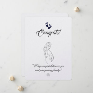 Create your own simple 6.5"x8.75" Pregnancy Cards