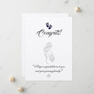 Create your own simple 6.5"x8.75" Pregnancy Cards