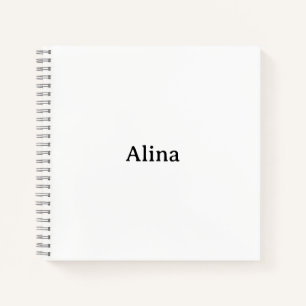 Create Your Own Simple 8.5"x8.5" Deluxe Spiral Notebook