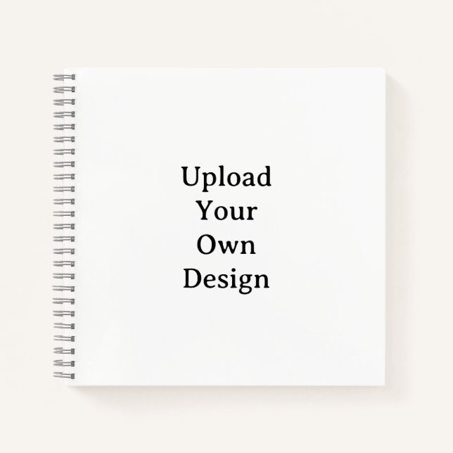Create Your Own Simple 8.5" x 8.5" Deluxe Spiral Notebook (Front)