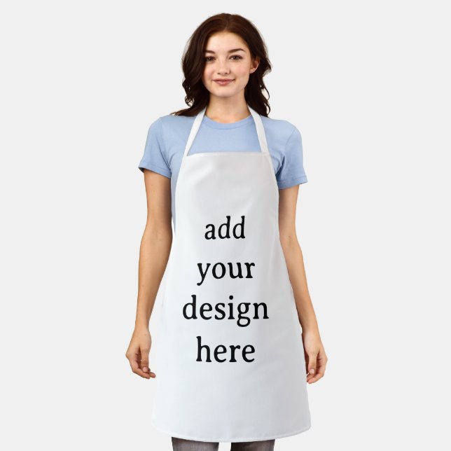 Create Your Own Simple All-Over Print Medium Apron (Worn)