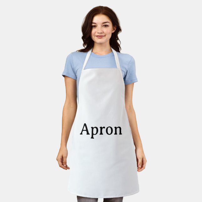 Create Your Own Simple All-Over Print Medium Apron (Worn)