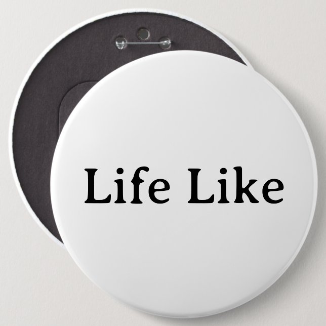 Create Your Own Simple Brand Promotion 6" 6 Cm Round Badge (Front & Back)