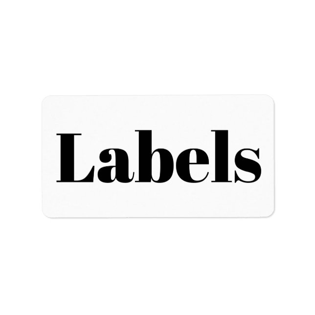 Create Your Own Simple Brand Promotion Address Label (Front)
