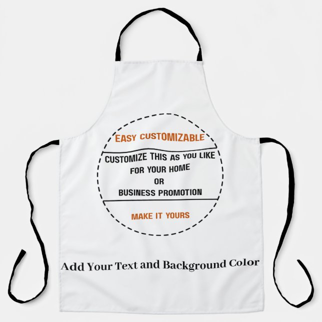 Create Your Own Simple Brand Promotion Apron (Front)