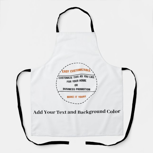 Create Your Own Simple Brand Promotion Apron (Front)