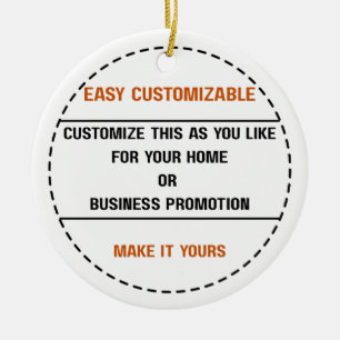 Create Your Own Simple Brand Promotion Ceramic Tree Decoration