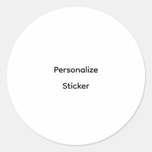 Create Your Own Simple Brand Promotion Classic Round Sticker