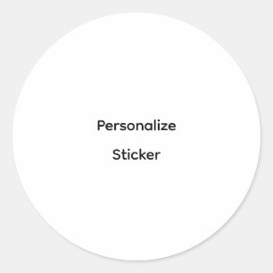 Create Your Own Simple Brand Promotion Classic Round Sticker