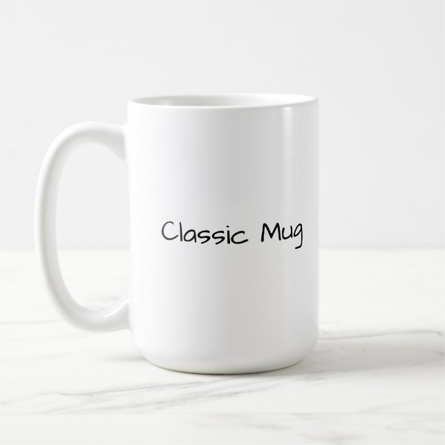 Create Your Own Simple Brand Promotion Coffee Mug (Left)