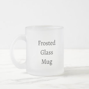 Create Your Own Simple Brand Promotion Frosted Glass Coffee Mug