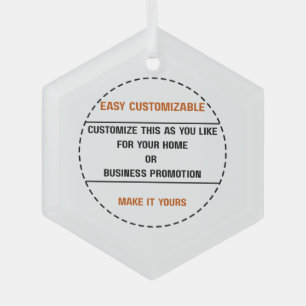 Create Your Own Simple Brand Promotion Glass Tree Decoration